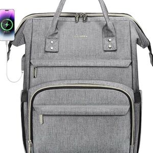 Lovevook Gray Women's Backpack with USB Charging Port